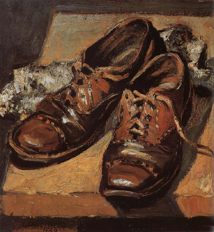 Grant Wood Old shoes China oil painting art